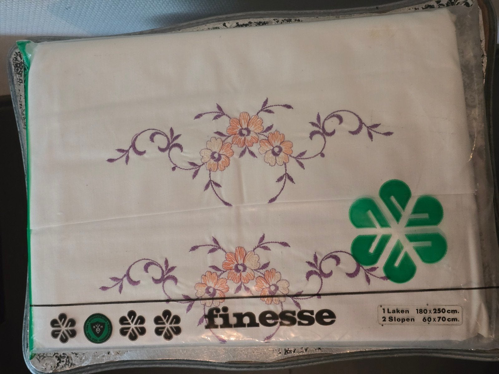 Finesse Beddengoedset - Laken en 2 Slopen - Nieuw, Wit, Dekbedovertrek, Katoen, Ophalen of Verzenden