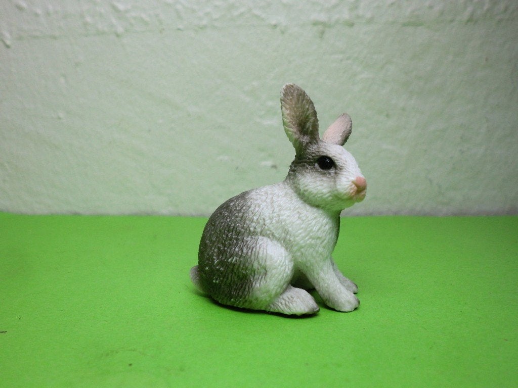 Schleich 13673 konijn, dierfiguur, Verzamelen, Dierenverzamelingen, Verzenden, Gebruikt, Boerderijdier, Beeldje of Figuurtje