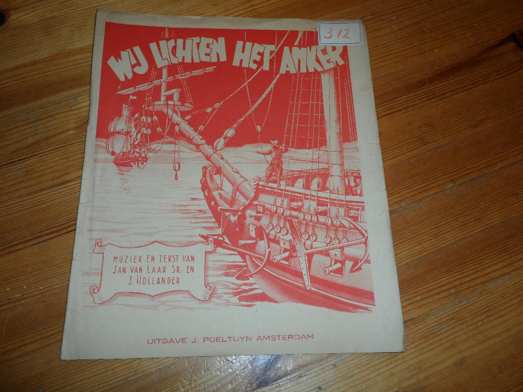 Wij lichten het anker - jan van laar / willem ciere, Zang, Gebruikt, Ophalen of Verzenden, Artiest of Componist