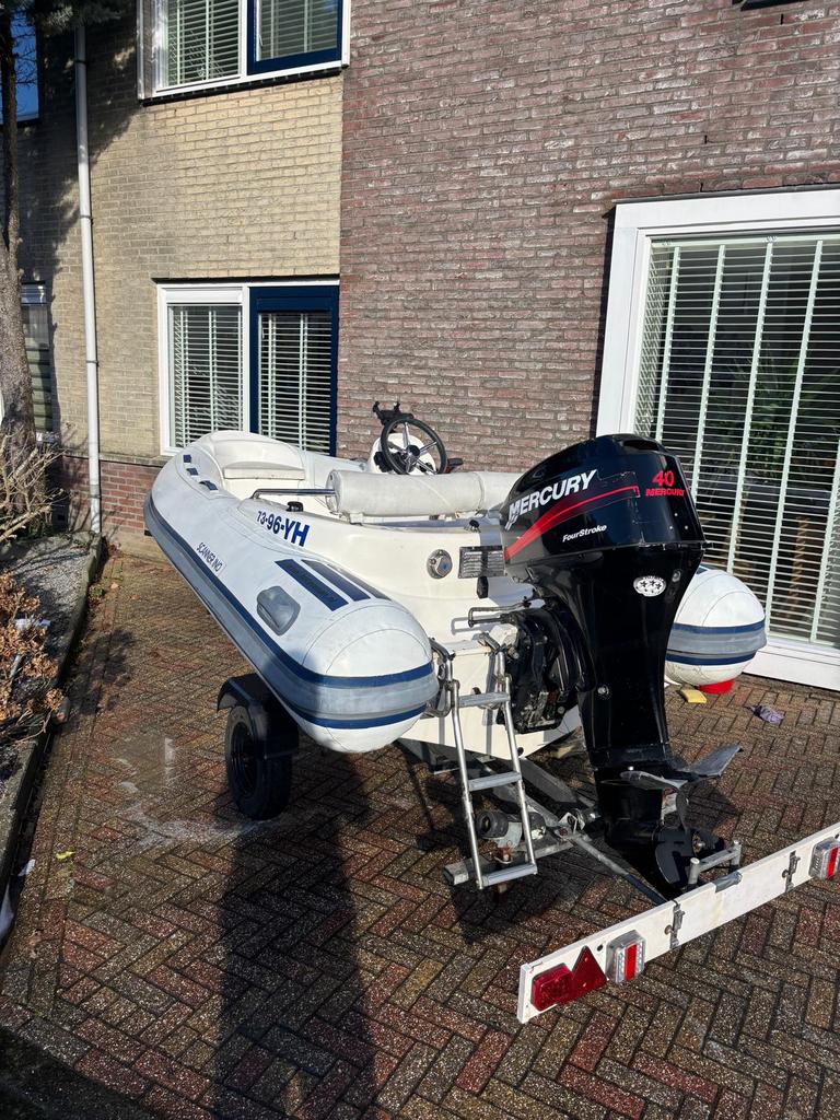 Rib rubberboot - 3.15m - 40pk motor, Watersport en Boten, Gebruikt, Benzine, Minder dan 70 pk, Overige materialen