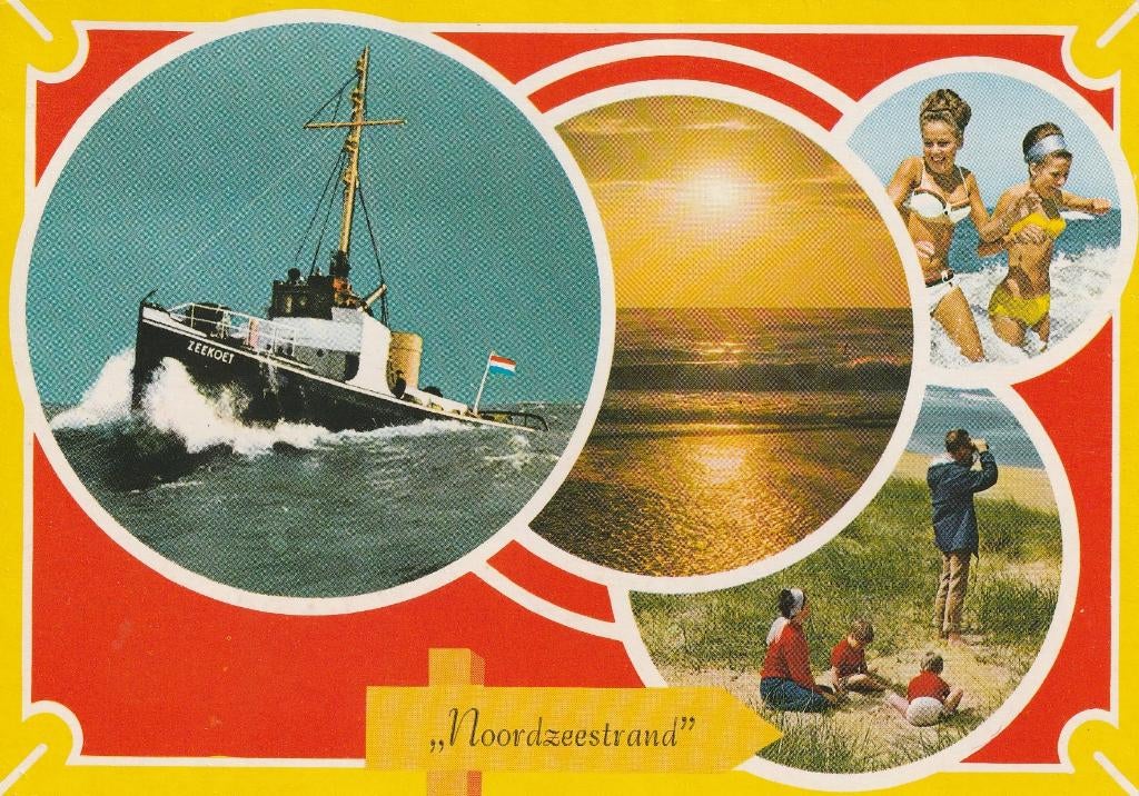 NOORDZEE  Sleper de Zeekoet Strand Badgasten, Verzenden, 1980 tot heden, Gelopen, Zuid-Holland