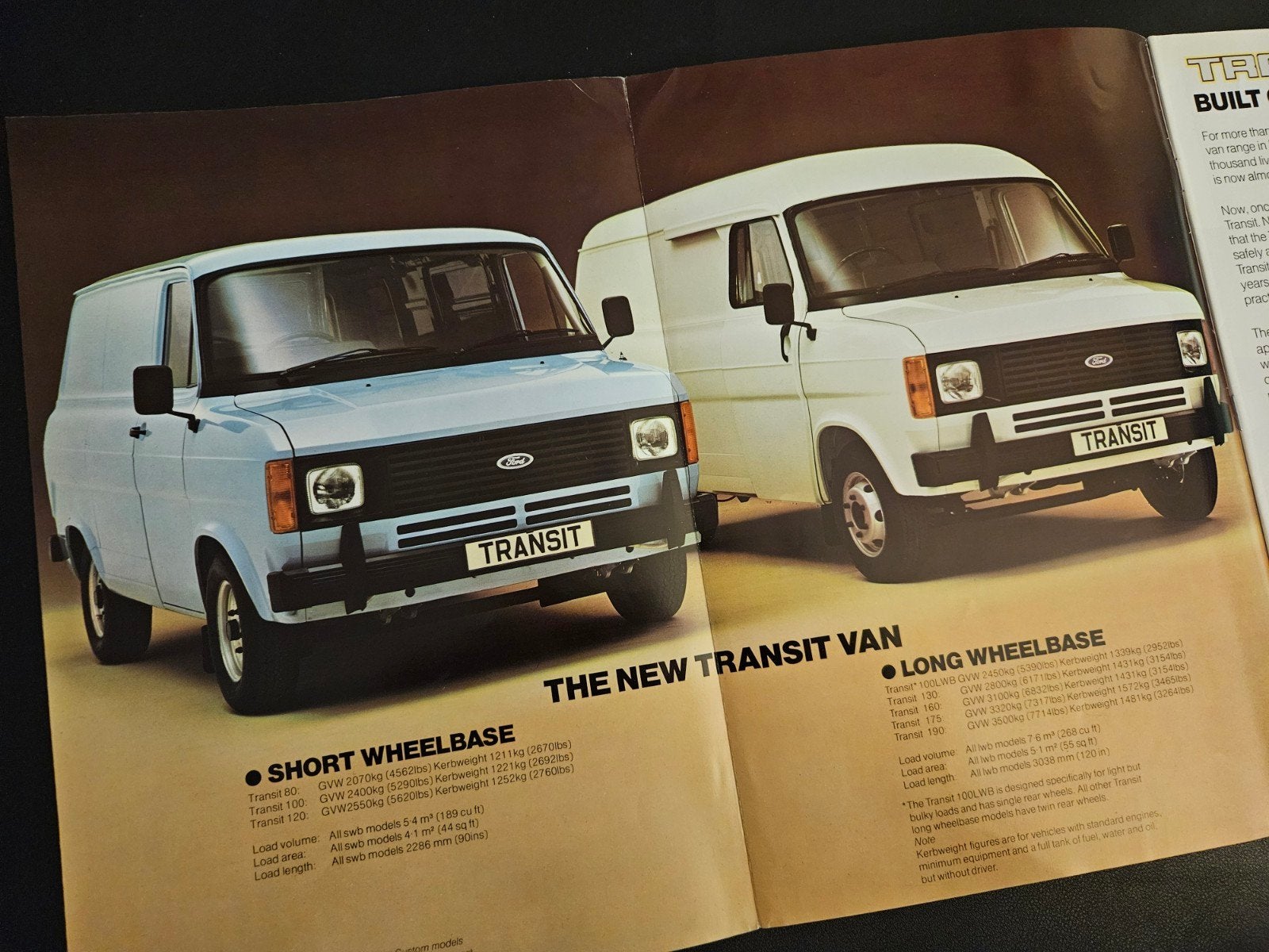 Brochure Ford Transit 1978 UK, Ophalen of Verzenden, Zo goed als nieuw, Ford