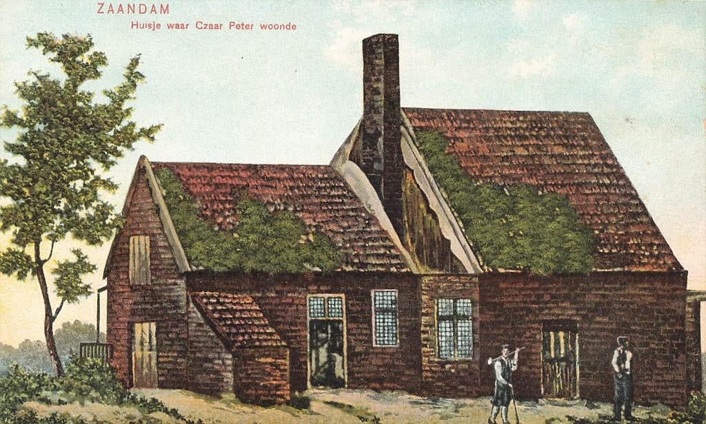 Zaandam, Huisje waar Czaar Peter woonde  1907, Ophalen of Verzenden, Voor 1920, Ongelopen, Noord-Holland