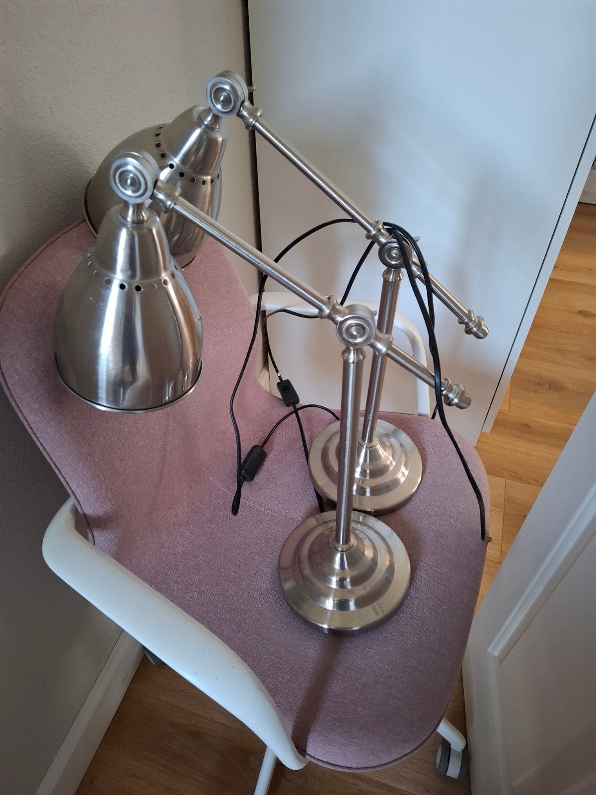 Ikea Barometer lamp 2x, Ophalen, Gebruikt, Metaal, IKEA