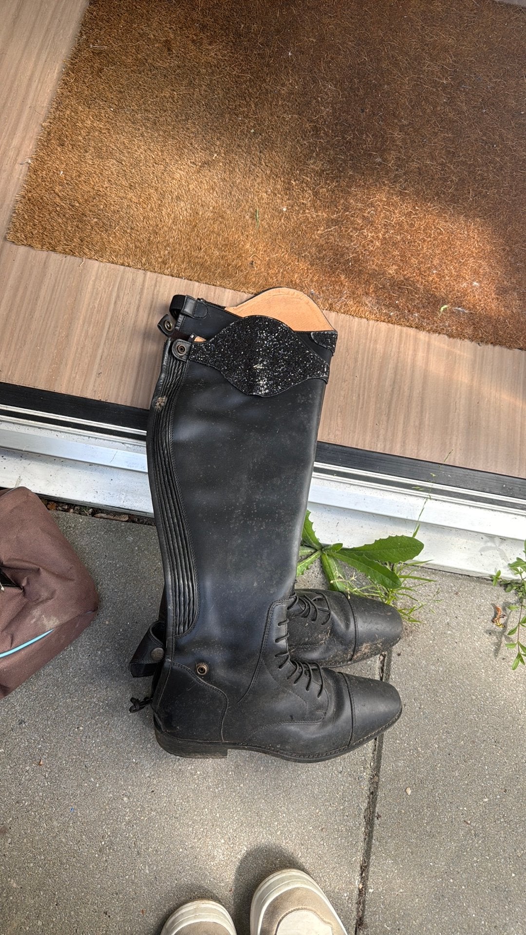 Mooie rijlaarzen maat 40 met laarzen tas, Dieren en Toebehoren, Paardrijkleding, Ophalen, Dressuur, Kinderen, Zo goed als nieuw