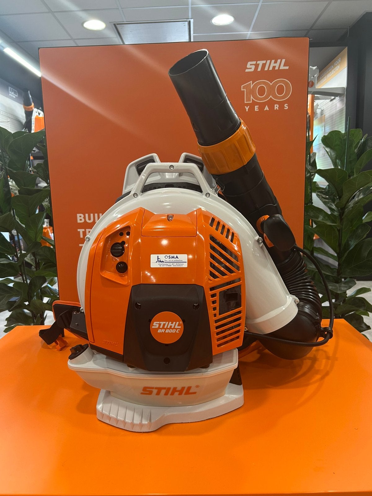 STIHL BR 800C benzine rugbladblazer, Tuin en Terras, Bladblazers, Ophalen of Verzenden, Zo goed als nieuw, Benzine