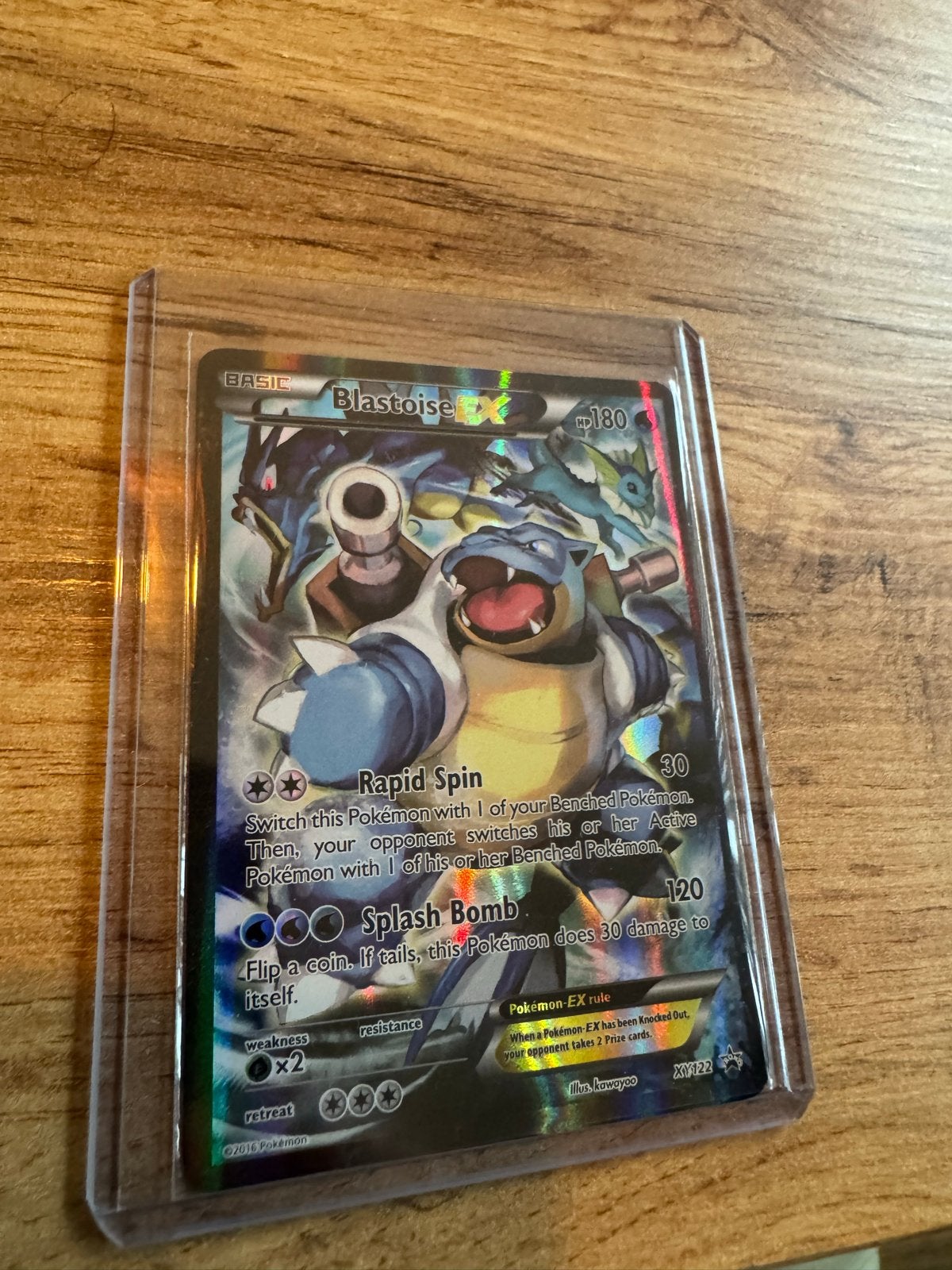 Blastoise EX XY122 Full Art Pokémon Kaart, Ophalen of Verzenden, Zo goed als nieuw, Losse kaart, Foil