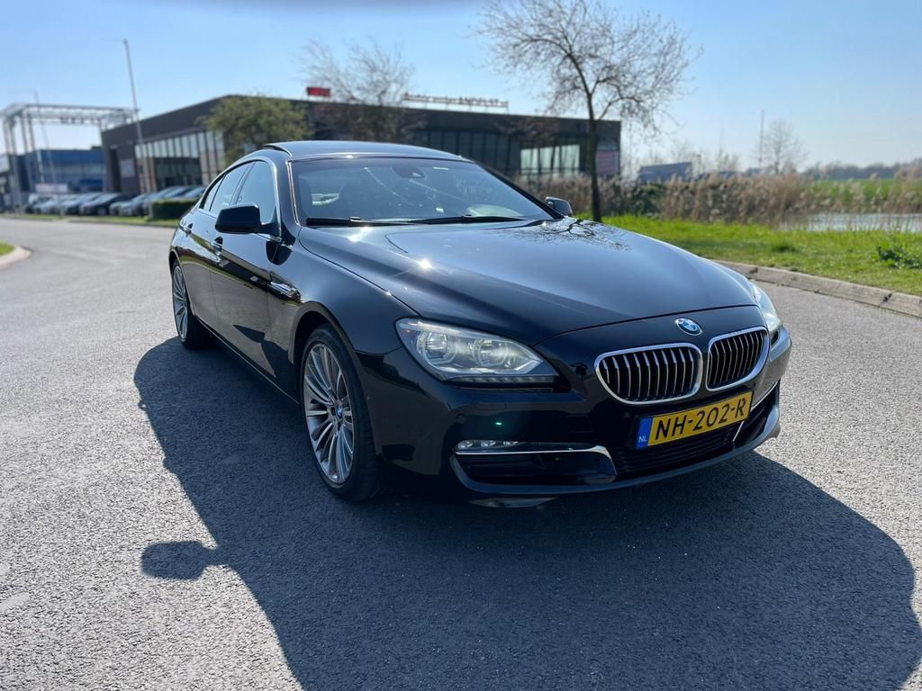 BMW 6-Serie 640D Gran Coupe 3.0 Aut8 2013 Zwart, Auto's, Automaat, Euro 5, Achterwielaandrijving, Navigatiesysteem