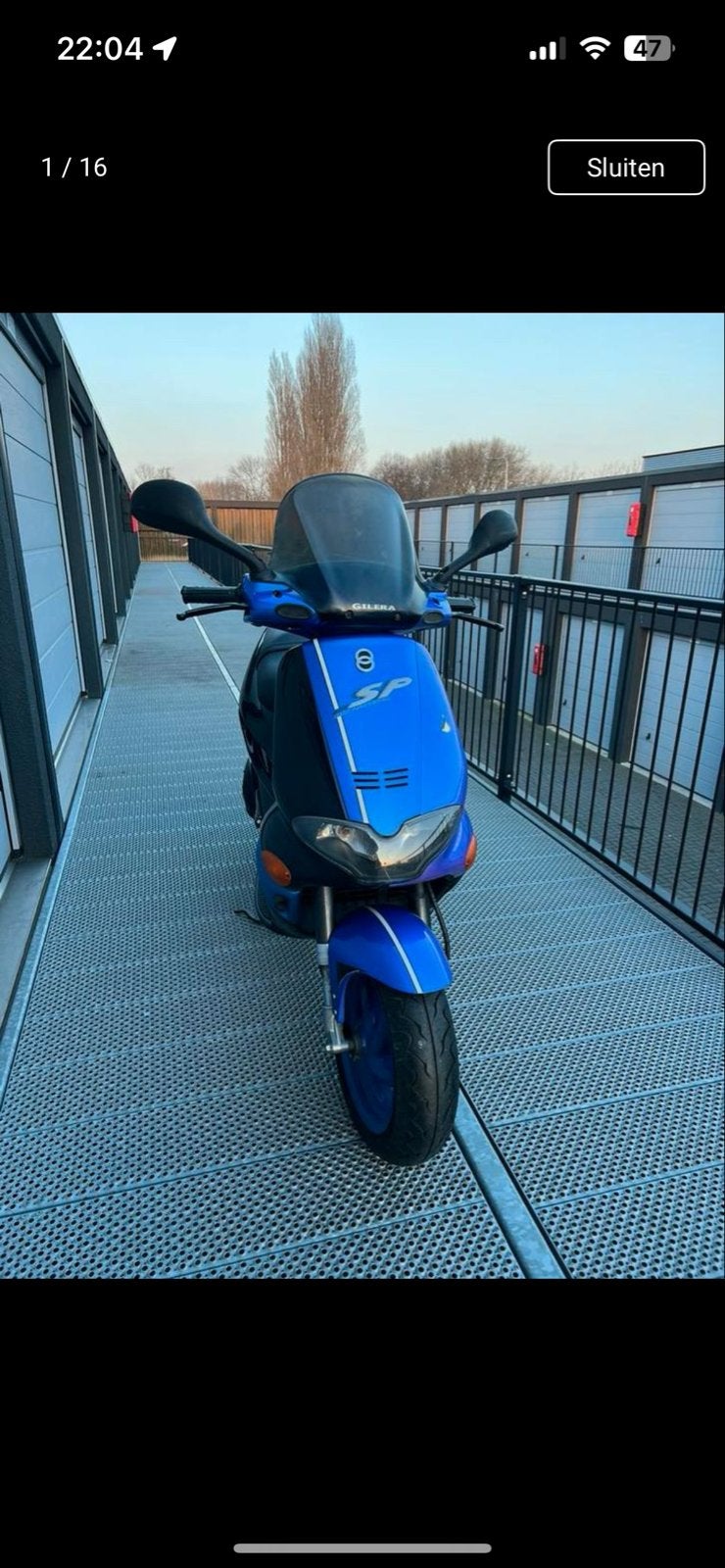 Gilera Runner 50cc orgineel - violet -, Ophalen, Gebruikt, Overige modellen, Maximaal 45 km/u