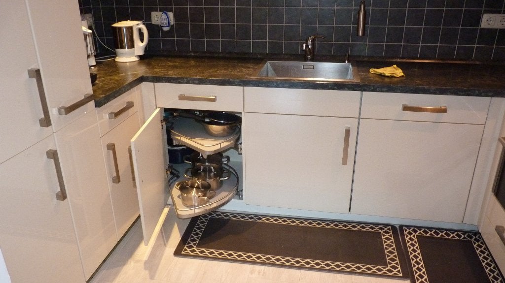 keuken, Ophalen, U-keuken, Wit, Hoogglans of Gelakt