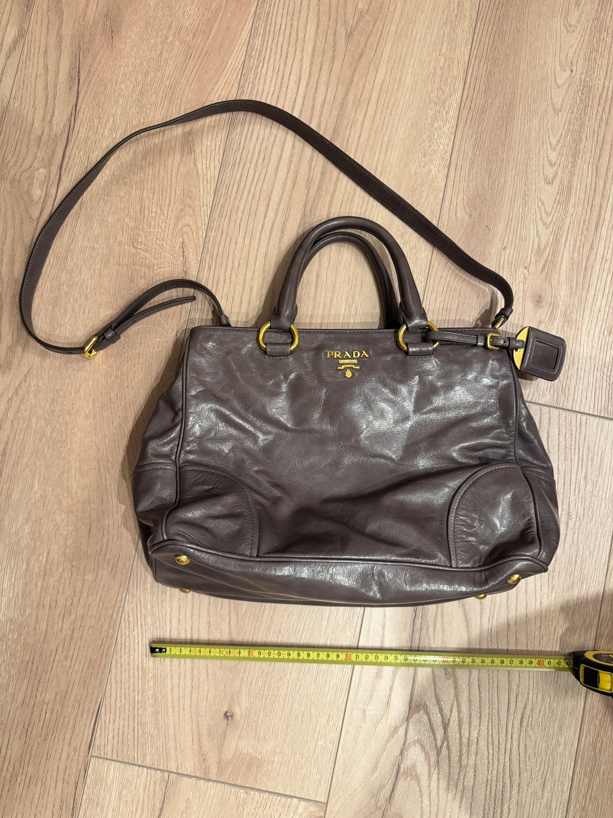 PRADA tas, prachtig!, Ophalen of Verzenden, Zo goed als nieuw, Grijs, Handtas