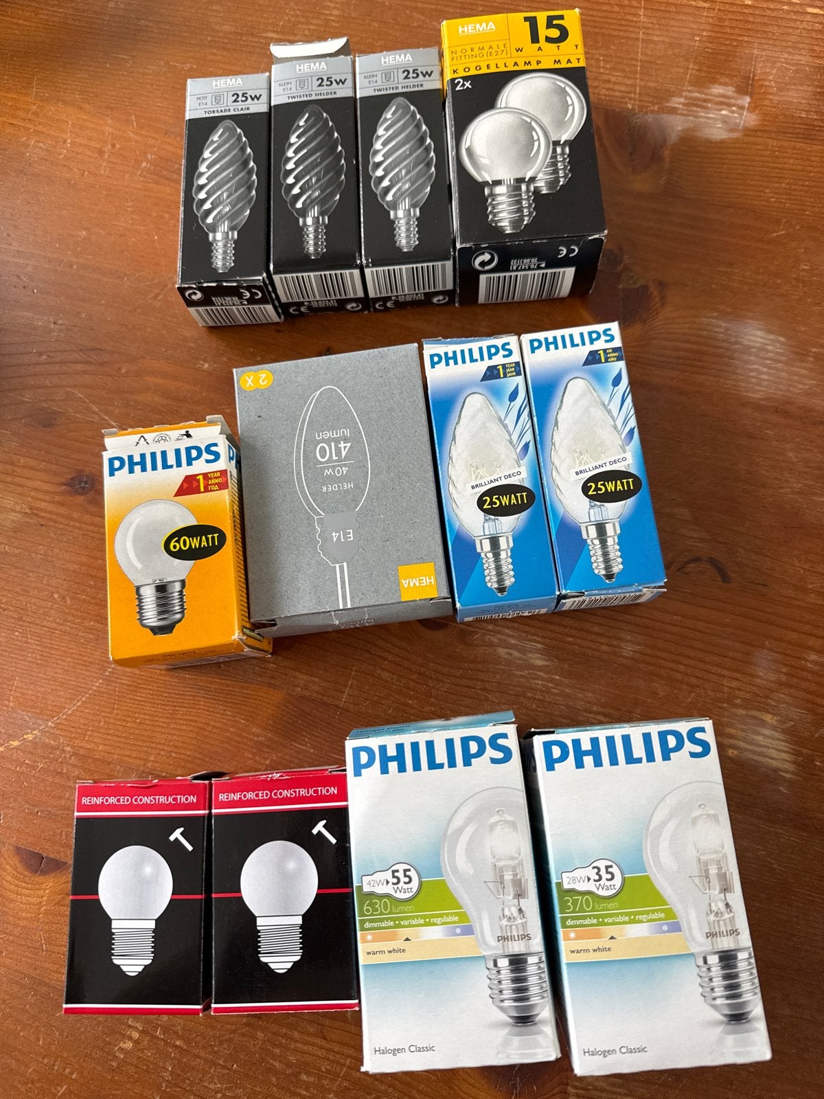 Diverse partij lampen - Nieuw en gebruikt, Ophalen, Gebruikt, Minder dan 30 watt, Gloeilamp