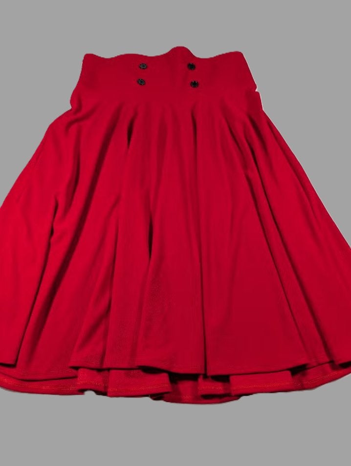 Belsira high waist | 2XL | rood rockabilly swing skirt, Belsira, Maat 46/48 (XL) of groter, Ophalen of Verzenden, Zo goed als nieuw