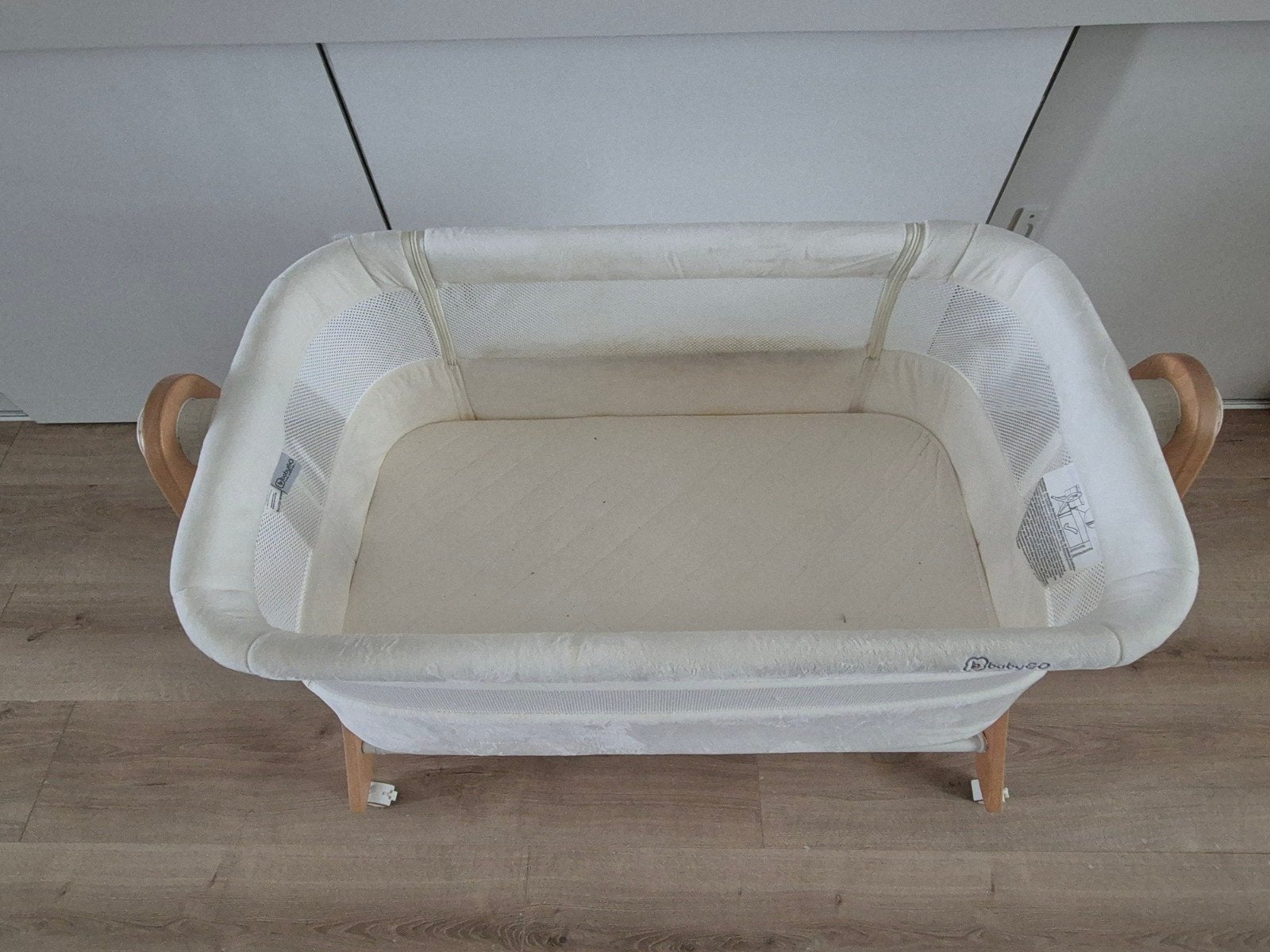 baby wiegje - co sleeper hout, enkele keren gebruikt, Ophalen, Zo goed als nieuw, Wieg