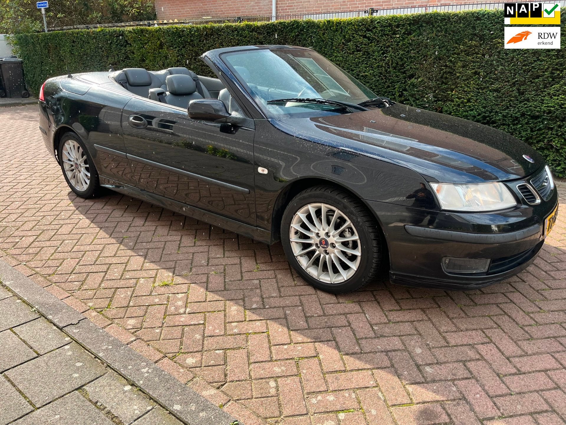 Saab 9-3 Cabrio 1.8t Vector|nieuwe apk|, Auto's, 1998 cc, Gebruikt, Zwart, 4 cilinders