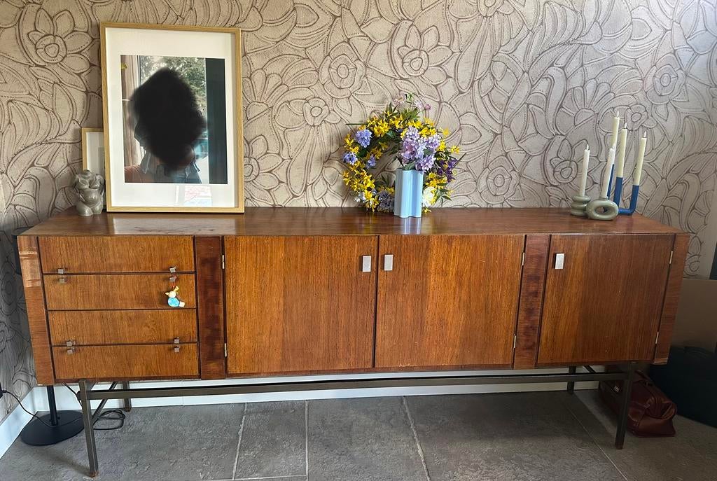 Alfred Hendrickx vintage dressoir, Huis en Inrichting, Kasten | Dressoirs, Ophalen, Gebruikt, 150 tot 200 cm, Met lade(s)