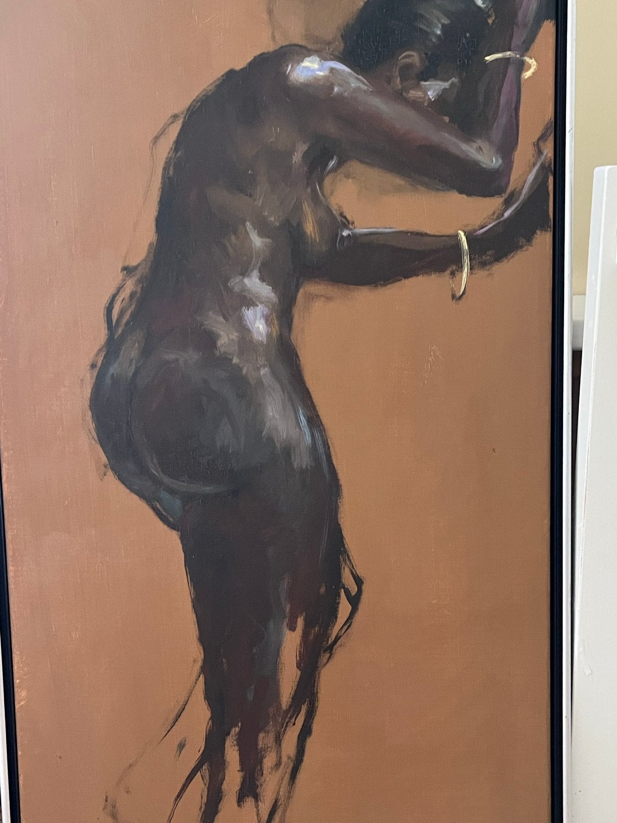 Olieverfschilderij Henny van der Vegt - Naaktstudie, Antiek en Kunst, Figuren, Handgeschilderd, Ophalen of Verzenden, Olieverf
