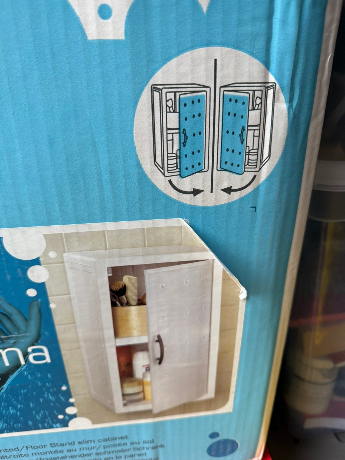 Badkamerkast / zwart, (Half)hoge kast, Minder dan 50 cm, Nieuw, Ophalen of Verzenden
