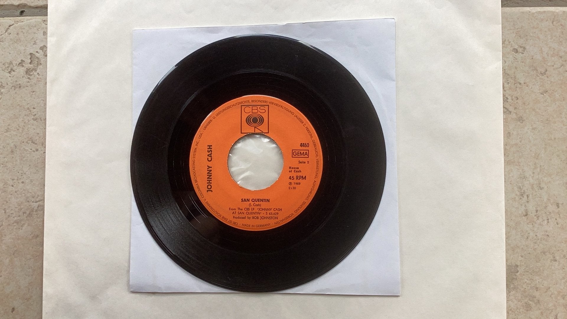 Single Johnny Cash - A boy named Sue, Gebruikt, 7 inch, Ophalen of Verzenden, Country en Western