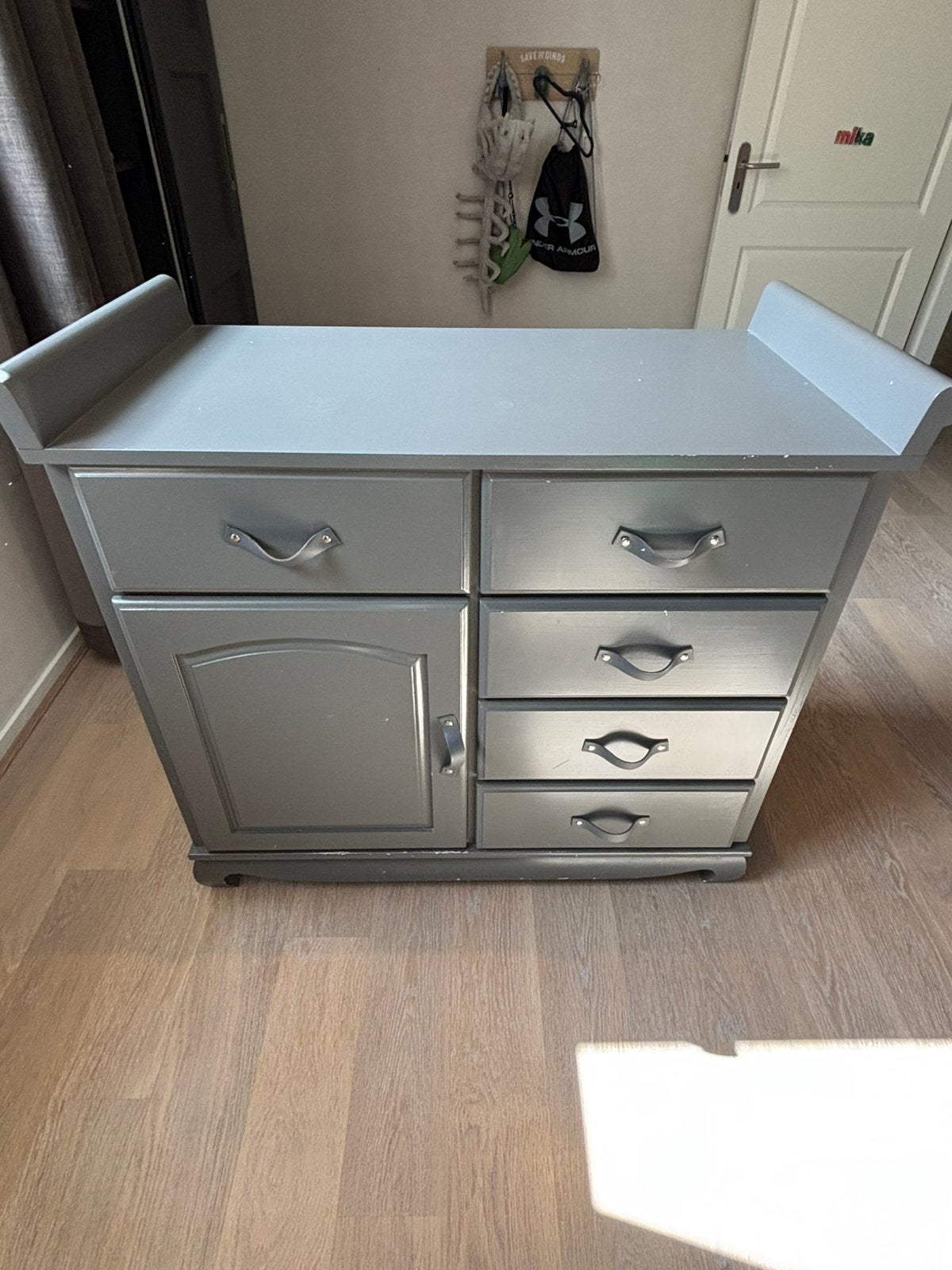 Vintage commode, Ophalen, 100 tot 150 cm, Zo goed als nieuw, 3 of 4 laden