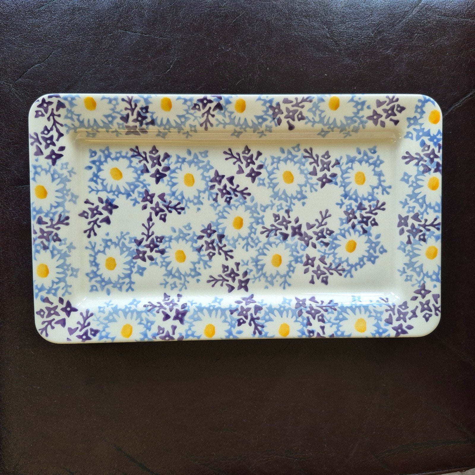 Emma Bridgewater oblong plate serveerschaal Blue Daisy nieuw, Nieuw, Ophalen of Verzenden, Schaal of Schalen, Emma Bridgewater