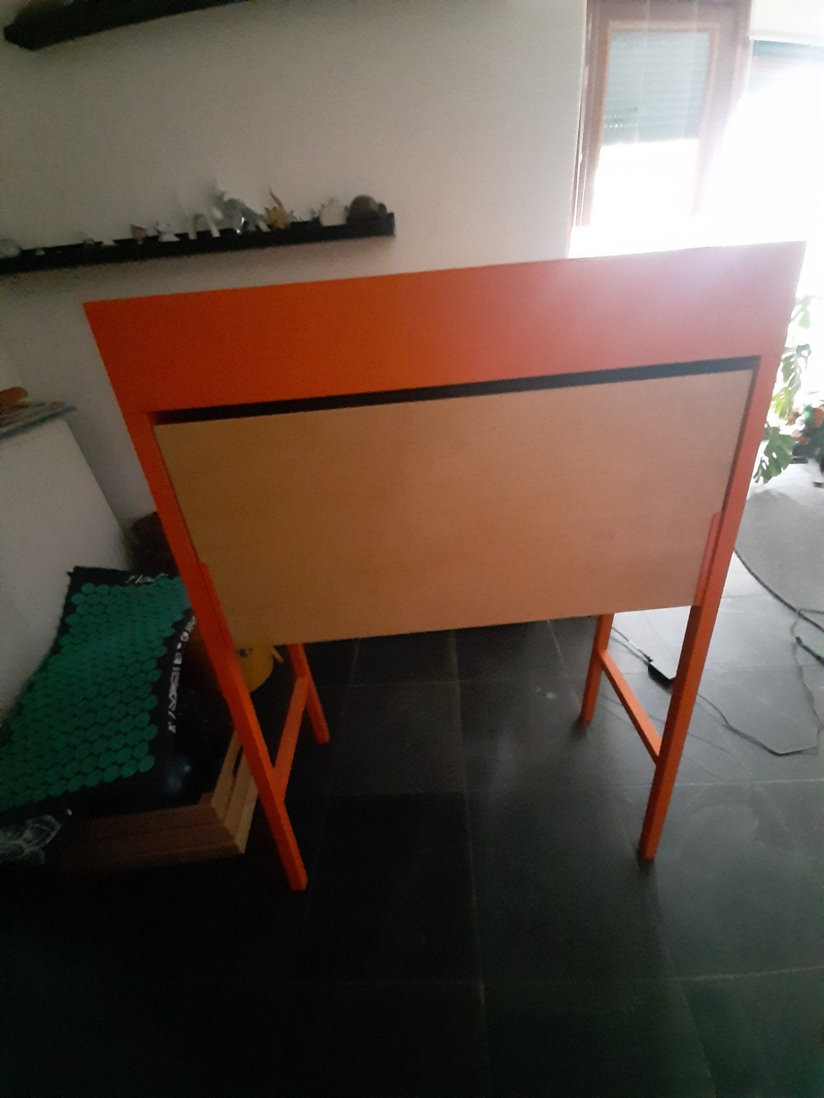 Vintage IKEA Bureau - Oranje Secretaire, Ophalen, Opbergruimte, Gebruikt, Hout