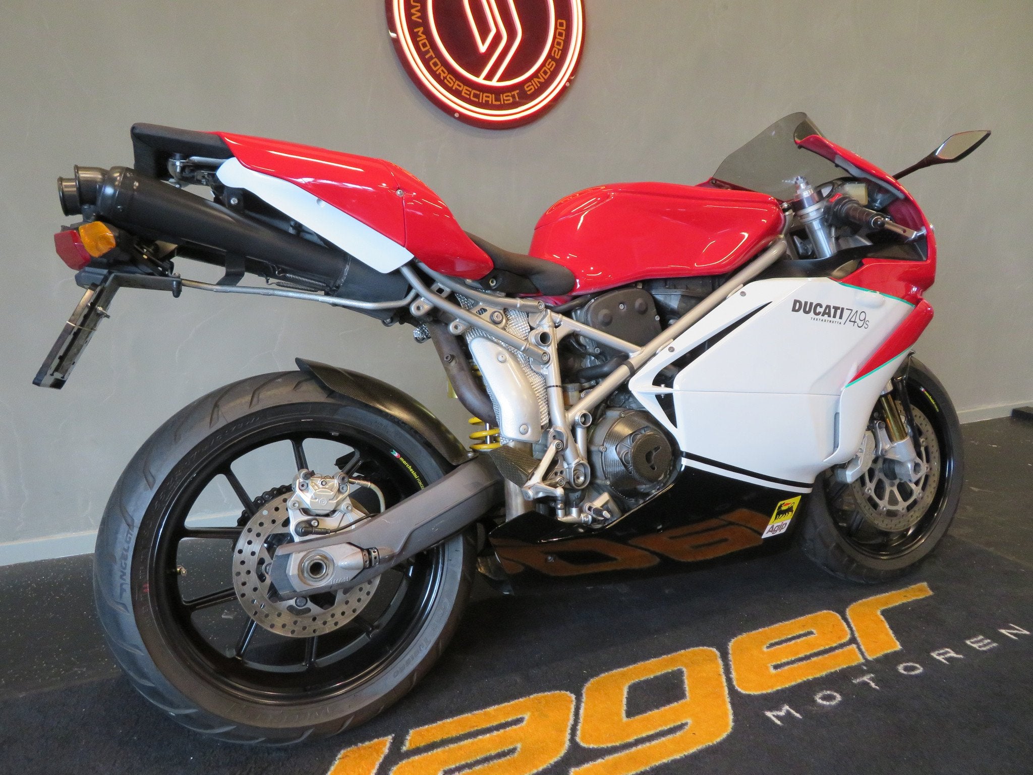 Ducati 749 S BIPOSTO EXHAUST TOP! (bj 2005), Motoren, Bedrijf, Sport