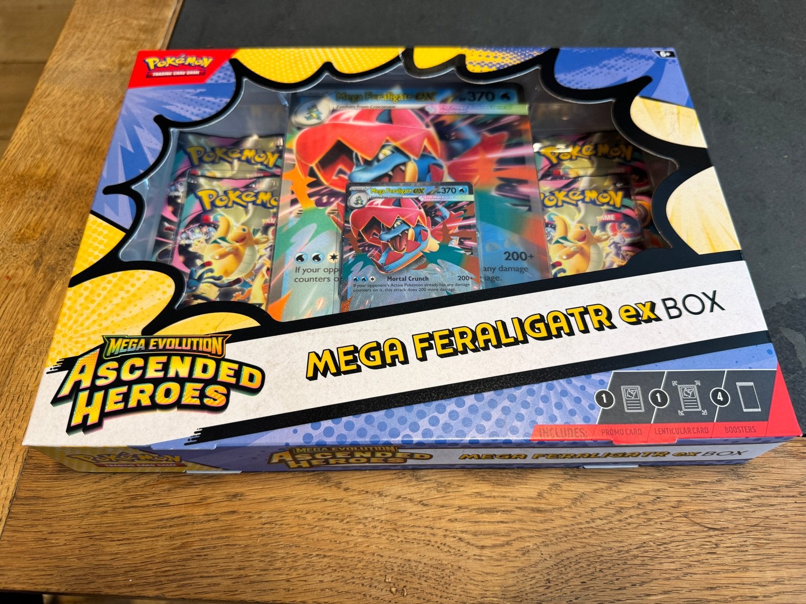 Pokémon Mega Feraligatr EX Box - Ascended Heroes, Hobby en Vrije tijd, Verzamelkaartspellen | Pokémon, Ophalen of Verzenden, Nieuw