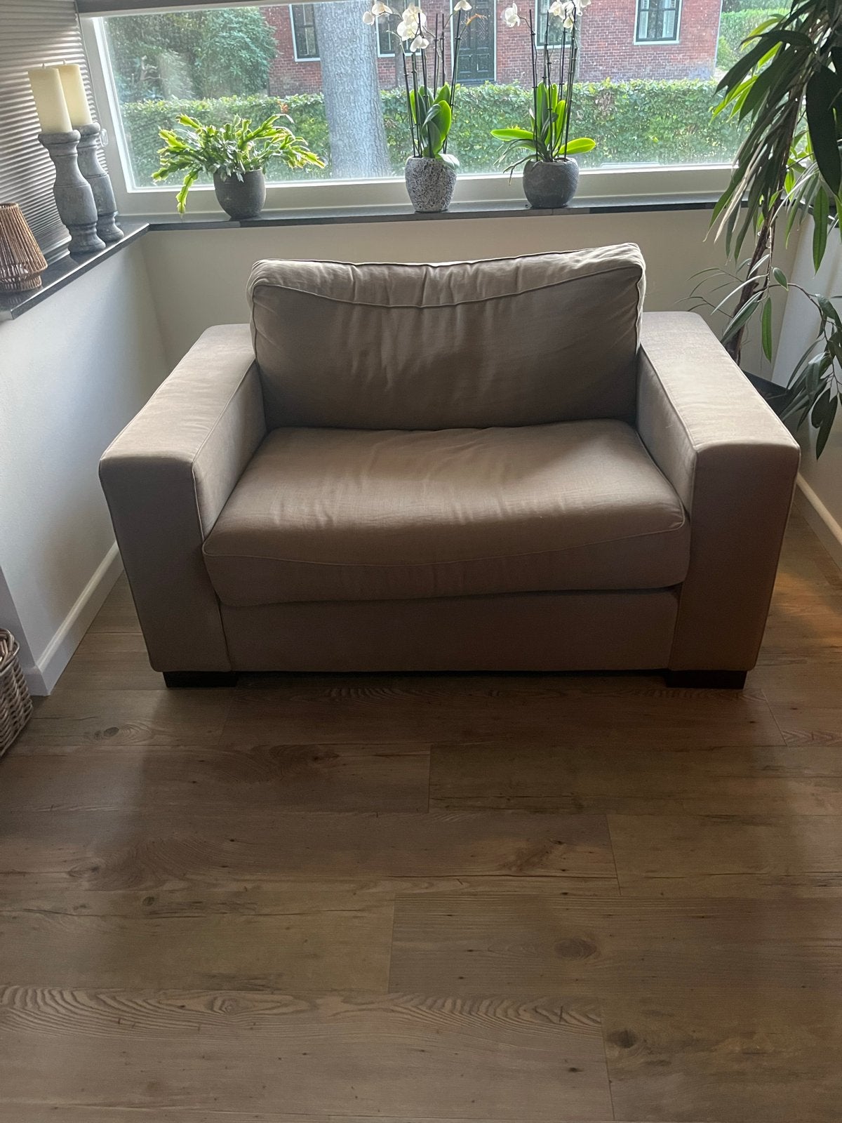 Comfortabele fauteuil - Zo goed als nieuw, Huis en Inrichting, Ophalen, Zo goed als nieuw, Stof, 75 tot 100 cm