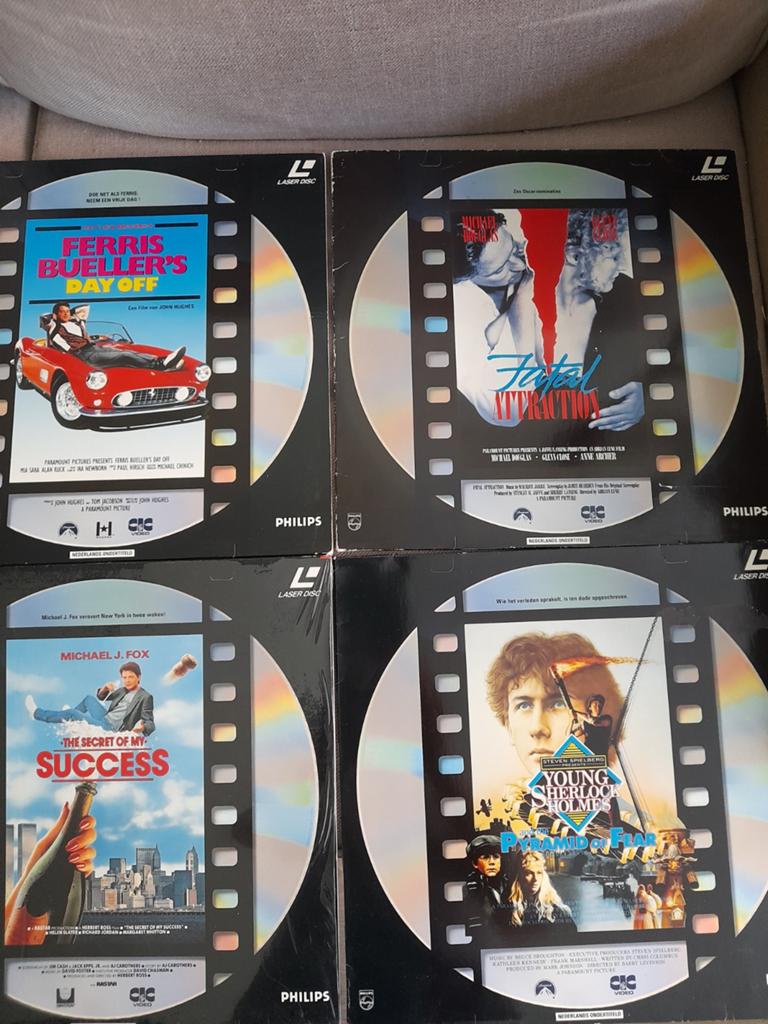 Tekoop 4x Laserdisc Films    PAL, Ophalen of Verzenden, Foto of Kaart