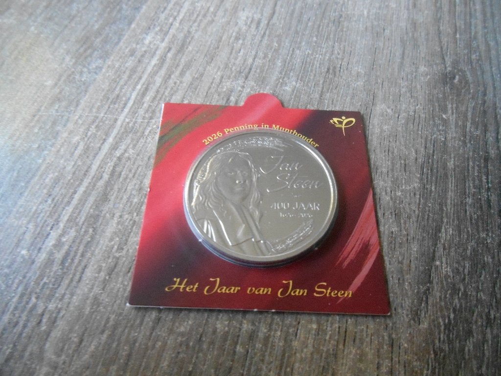 Penning ''Het jaar van Jan Steen'' 2026 in Munthouder, Ophalen of Verzenden, Overige materialen, Nederland
