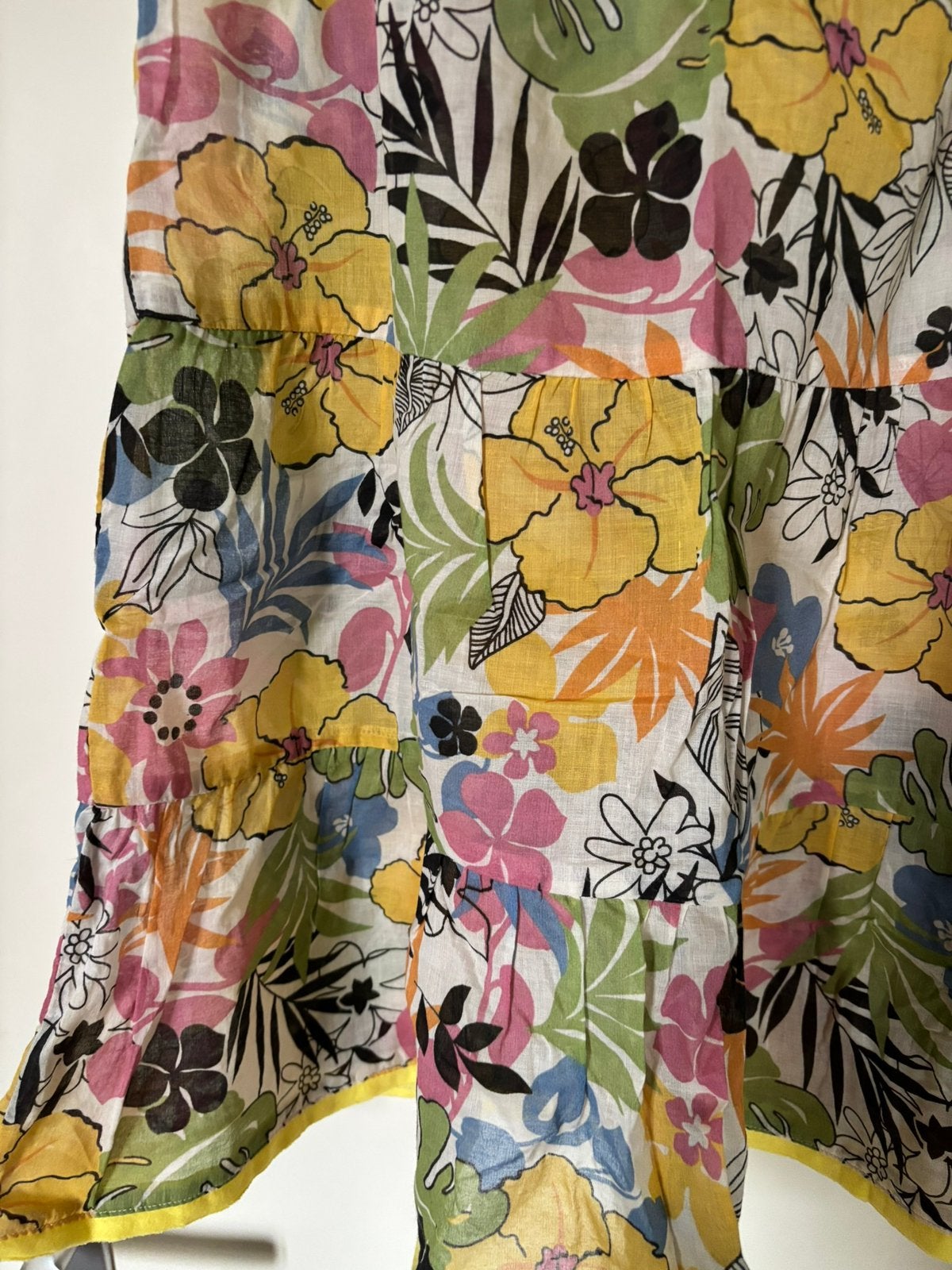 Nieuw jurkje Zara geel met bloemen maat M, Maat 38/40 (M), Geel, Nieuw, Ophalen of Verzenden