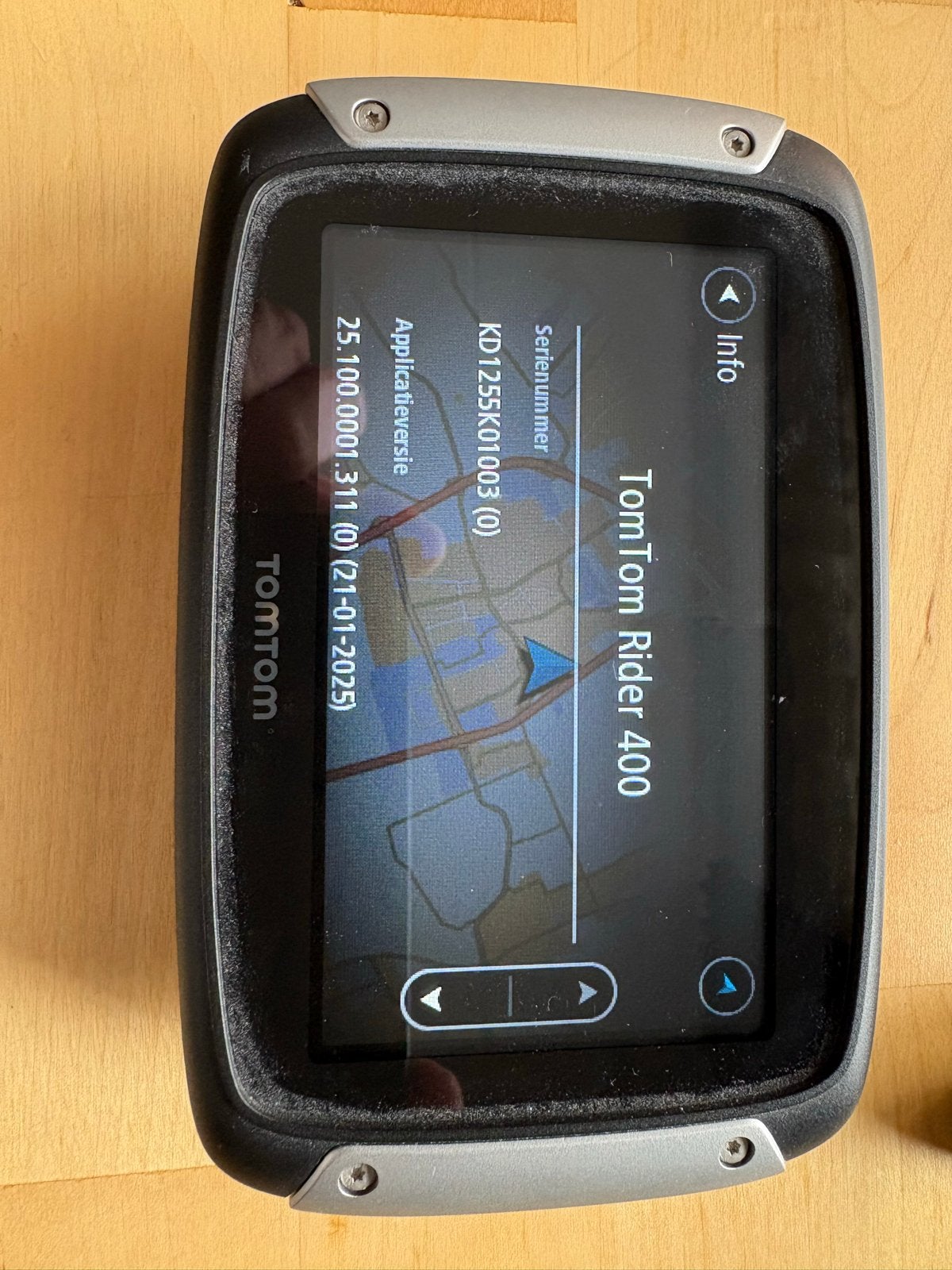 TomTom Rider 410 motor navigatie met accessoires, Ophalen, Gebruikt