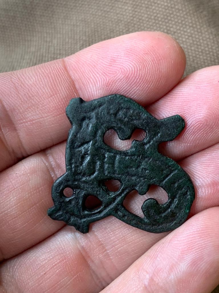 Bodemvondst, viking, fibula, middeleeuws, Ophalen of Verzenden