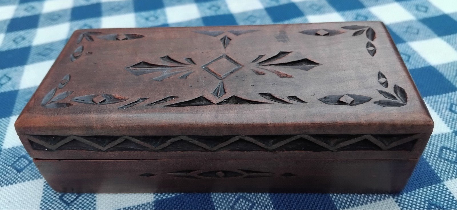 Antiek Fries houten doosje 1905, Ophalen of Verzenden