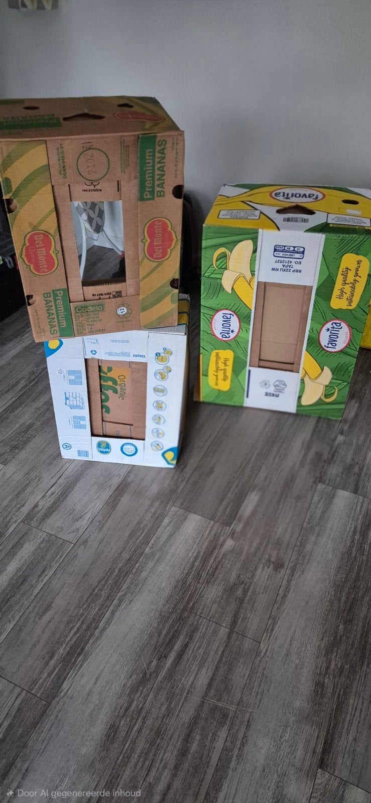 gratis  3 stevige bananendozen voor verhuizing of opslag, Ophalen