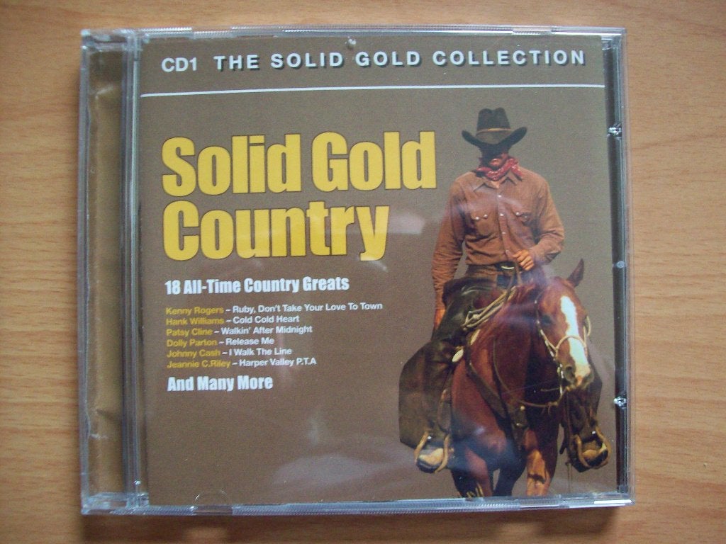 Solid Gold Country, CD1 (Willie Nelson, Patsy Cline, Waylon, Ophalen of Verzenden, Zo goed als nieuw, Verzamelalbum
