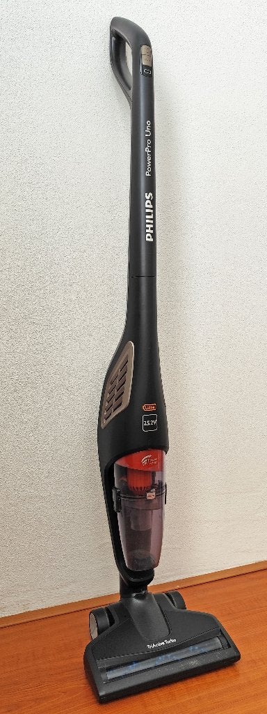Philips steel stofzuiger PowerPro Uno, Witgoed en Apparatuur, Stofzuigers, Ophalen, Draadloos, Philips, Zo goed als nieuw