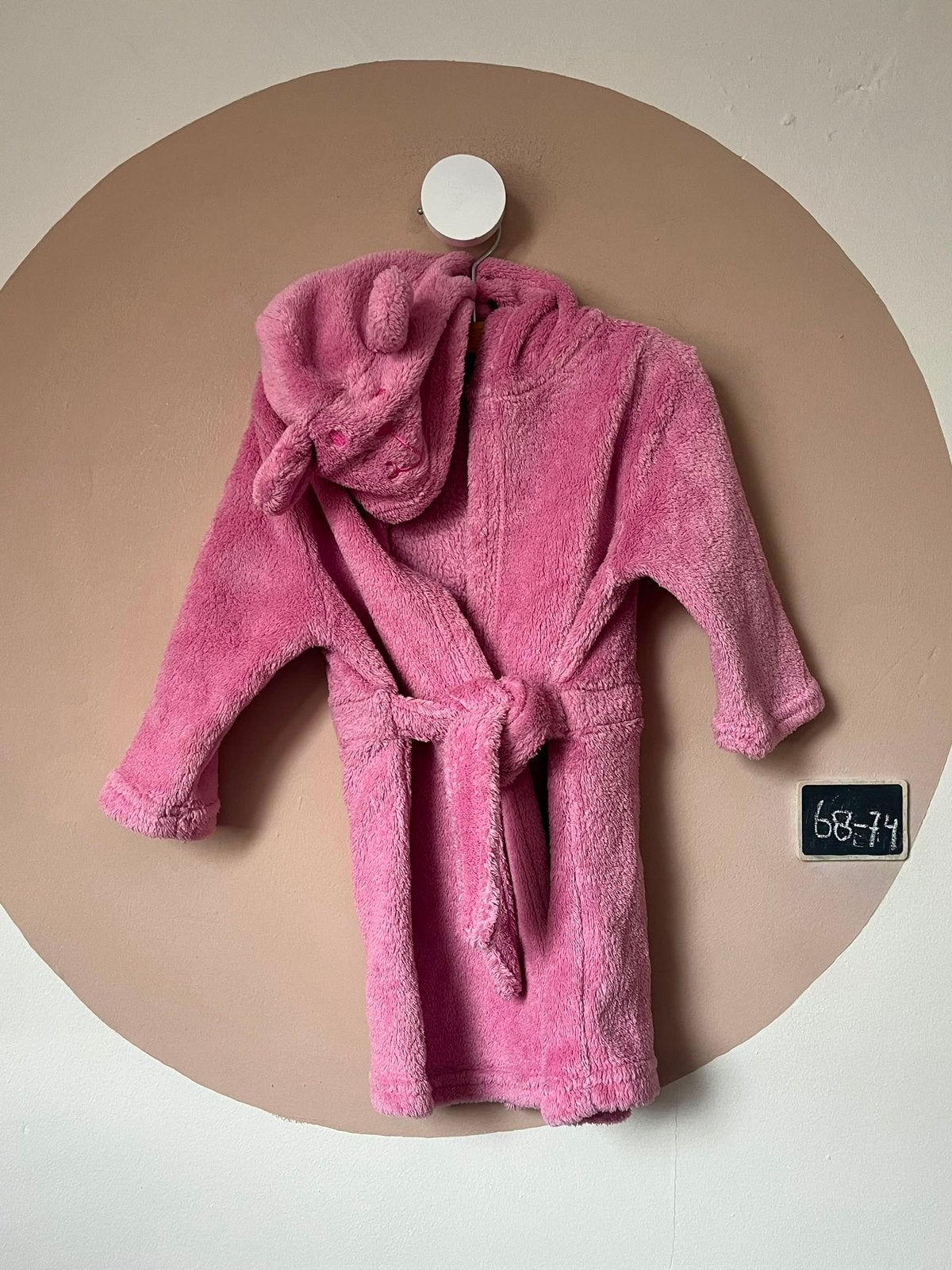 Ochtendjas beertje 68/74, Kinderen en Baby's, Babykleding | Maat 68, Ophalen of Verzenden, Zo goed als nieuw, Meisje, Nacht- of Onderkleding
