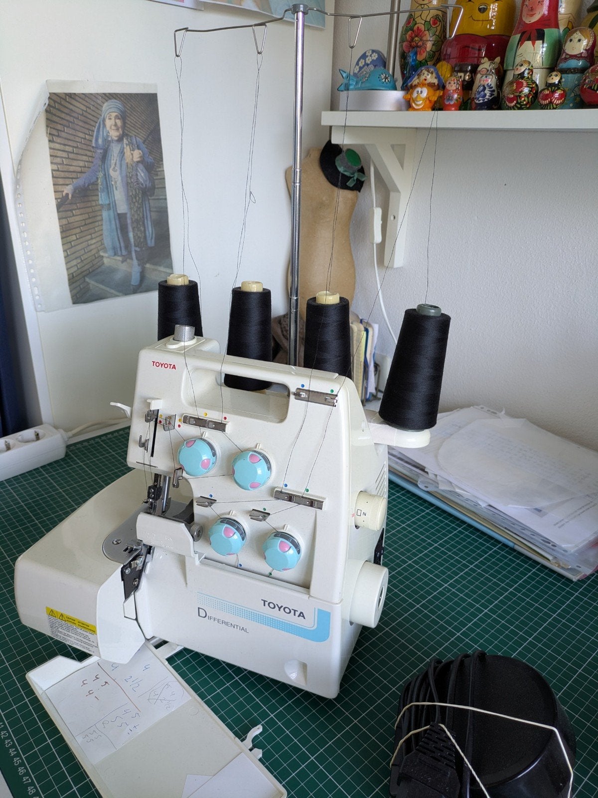 Toyota Lockmachine SL3314 SL1 - Voor de handige naaier, Ophalen, Gebruikt, Lockmachine, Overige merken