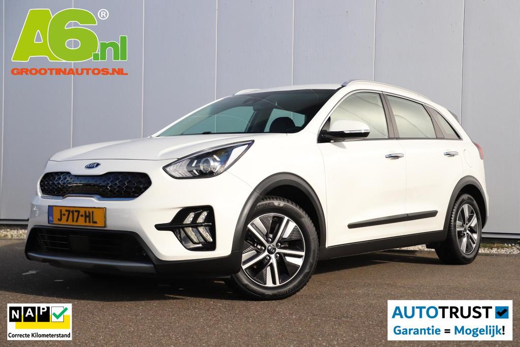 Kia Niro 1.6 GDi Hybrid DynamicLine Half Leder Carplay Andro, Auto's, Kia, Bedrijf, Te koop, Niro, ABS, Achteruitrijcamera, Adaptive Cruise Control
