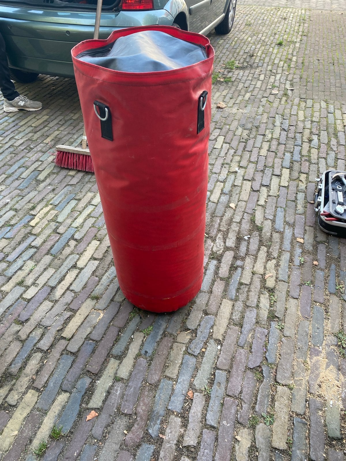 Boksbal 25 kg, 1 meter hoog, Ophalen, Gebruikt, Boksbal