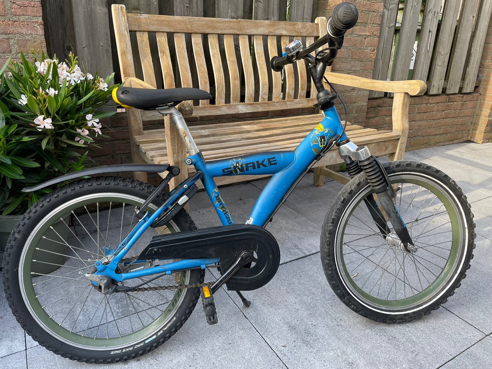 Batavus Snake kinderfiets , 20 inch, blauw, Ophalen, Terugtraprem, Versnellingen, Zo goed als nieuw