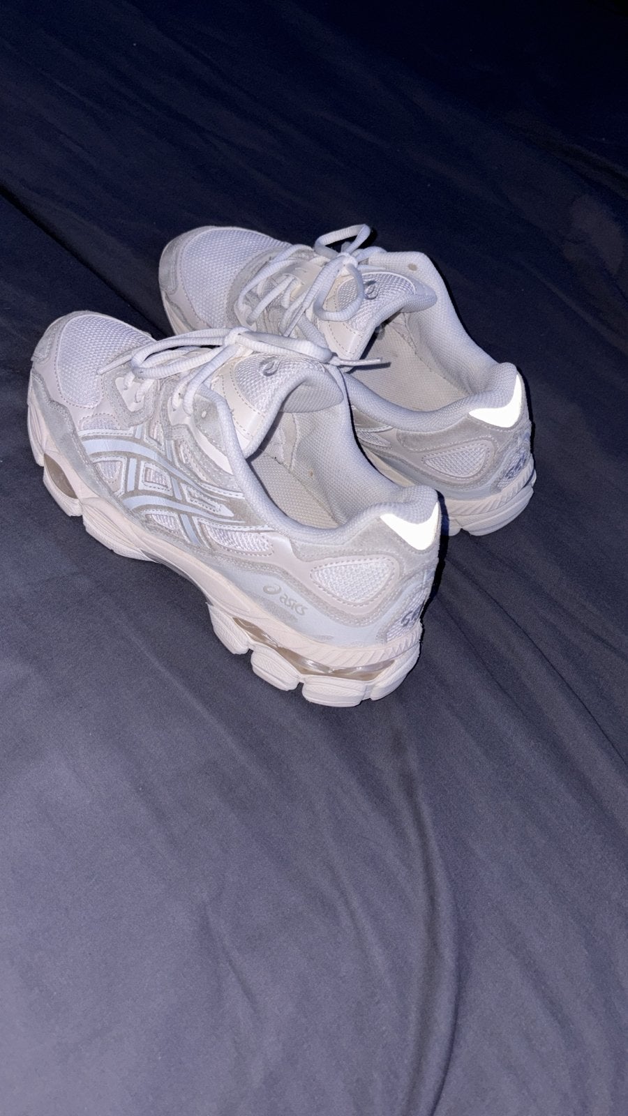 Asics Gel-NYC Cream Cloud Grey - Maat 42,5, Kleding | Heren, Schoenen, Ophalen of Verzenden, Gedragen, Wit, Sneakers of Gympen