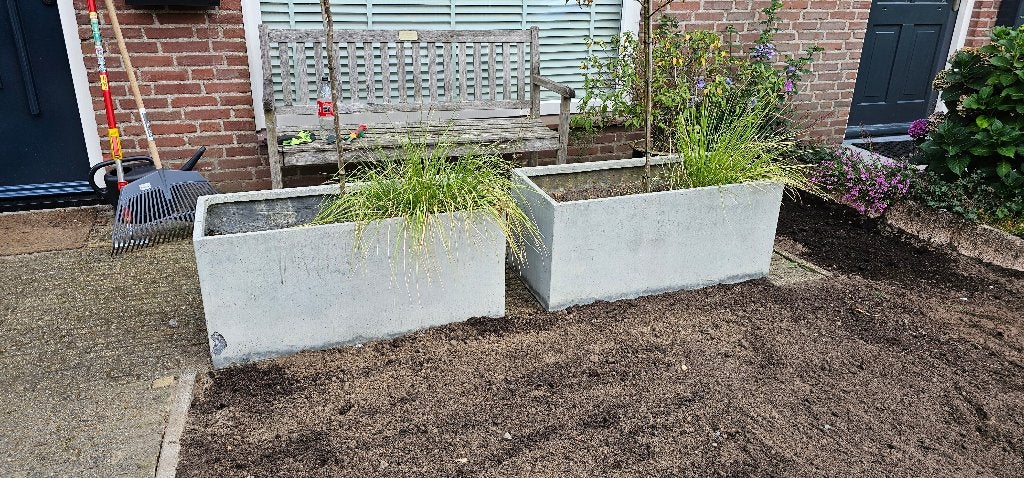 Plantenbakken, Tuin en Terras, Bloembakken en Plantenbakken, Ophalen, Gebruikt, 60 tot 100 cm, Beton