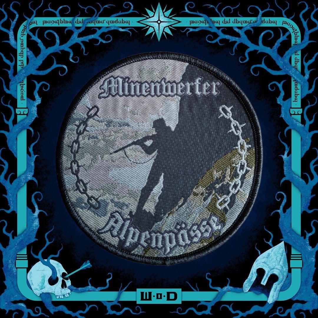 Minenwerfer patch black metal, Ophalen of Verzenden