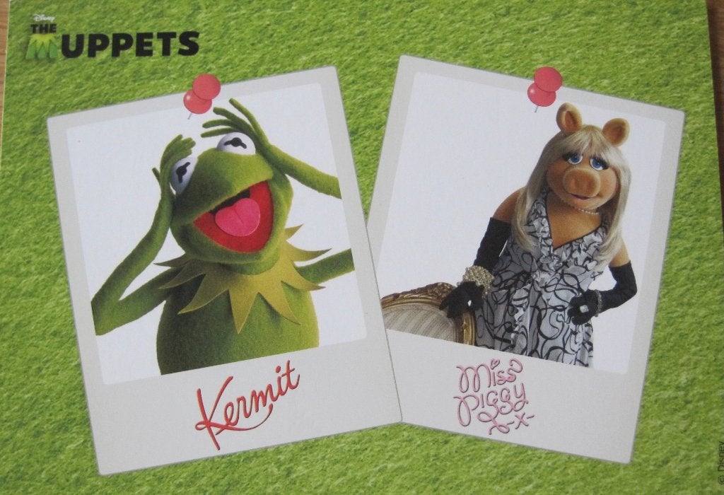 vier nieuwe ansichtkaarten van de muppets, Ophalen of Verzenden, 1980 tot heden, Ongelopen, Overige thema's