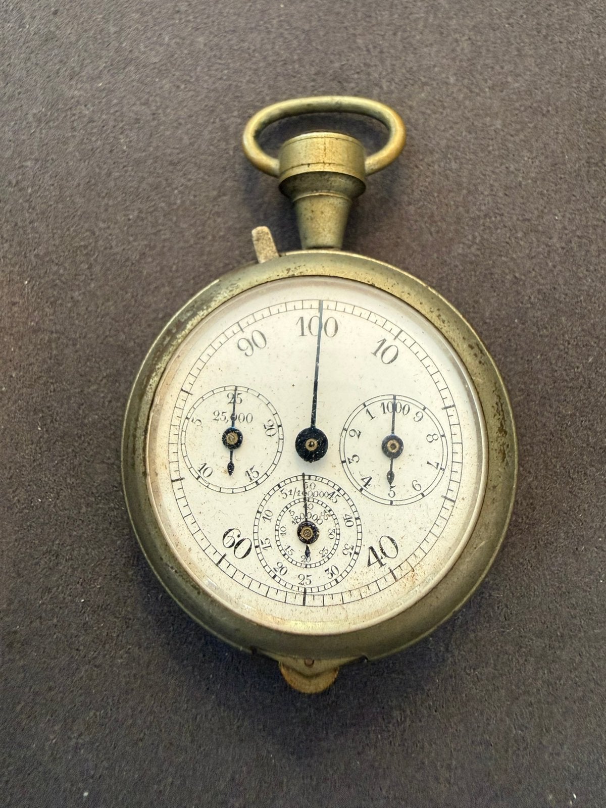 Antieke chronograaf, Ophalen of Verzenden, Staal, Overige merken, 1960 of later
