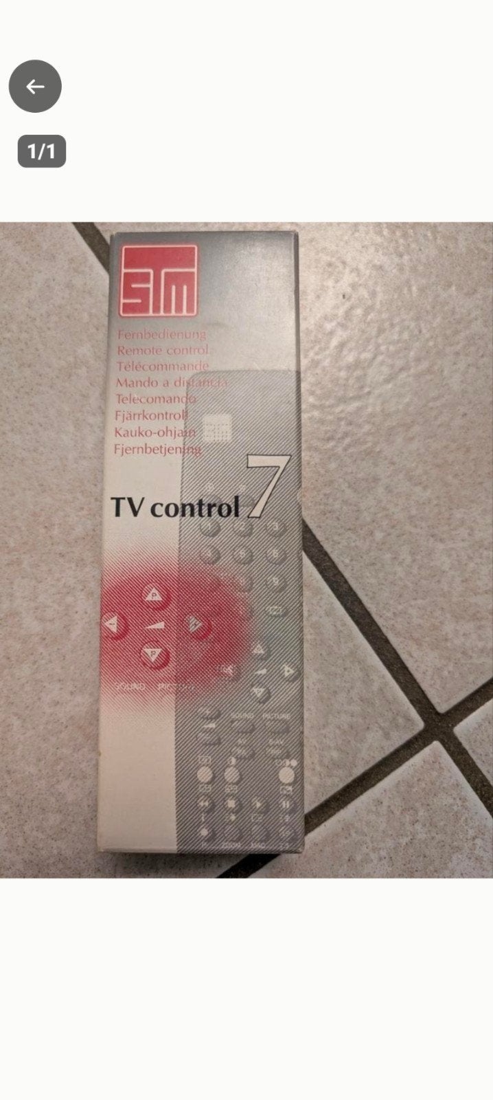 TV CONTROL7 AFSTAND BEDIENING, Ophalen of Verzenden