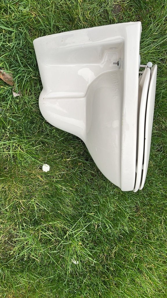 wc met inbouw met reservoir, Doe-het-zelf en Verbouw, Sanitair, Ophalen, Gebruikt, Steen, Toilet